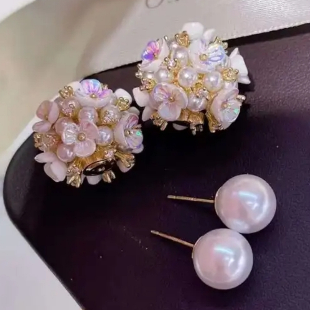Double bead earrings